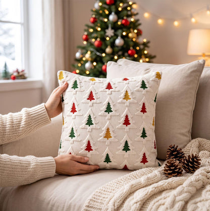 2 Pack 45x45cm Polyester Christmas Decorative Throw Pillow Covers - Mixed Color