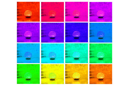16 Color RGB Water Ripple Mood Lamp with Touch Dimming