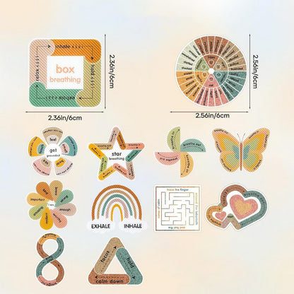 12Pcs Sensory Strips for Anxiety Calming Stickers Fidget Sticker for Mindfulness