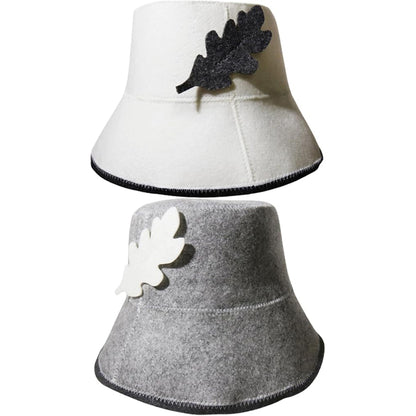 2Pcs Felt Sauna Hat