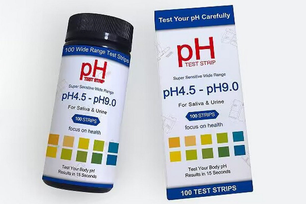 100Pcs pH Test Strips for Urine and Saliva 4.5-9.0 pH Paper for Liquid Testing Food Making