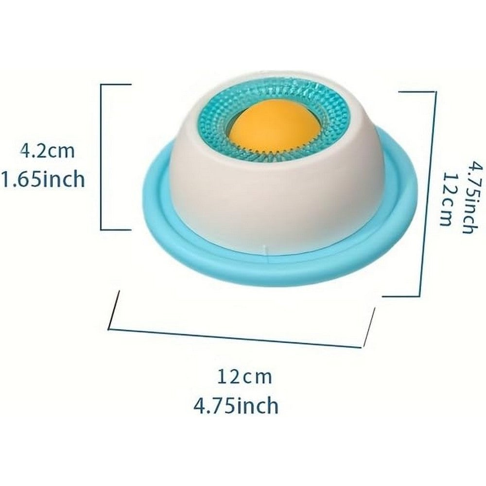 Dog Licking Bowl Slow Feeder Bowls for Yogurt Liquid Treat-Blue
