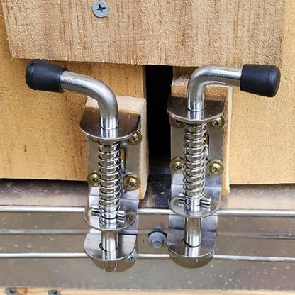 8 Piece Galvanized Iron Spring Bolt Latches 1.2 cm Dia 16.5 cm Long