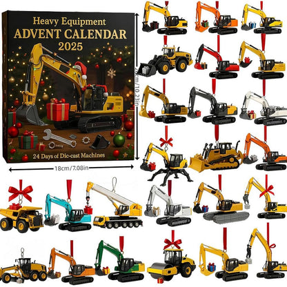Engineering Vehicle Series Christmas Advent Calendar with 24 Daily Surprises