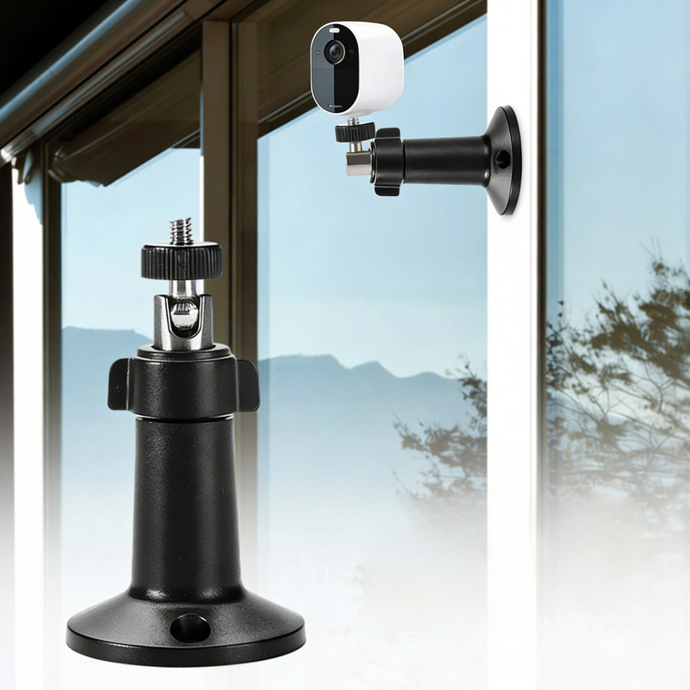2Pcs Wall Mount for Arlo Pro Pro2 Pro3 Pro4 Ultra Essential Spotlight Camera Adjustable Bracket-Black