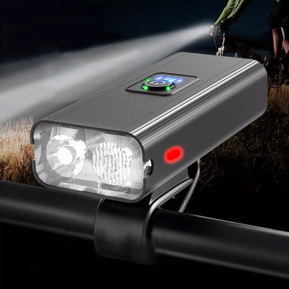 6-Mode Bike Light Set Rechargeable Water Resistant LED Bicycle Head and Tail Lights