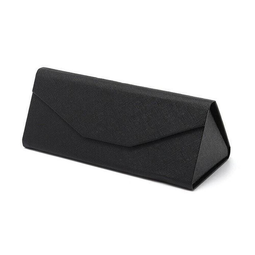 Foldable Glasses Case PU Portable Sunglasses Case Magnetized Hard Folding Case