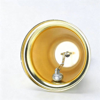 Metal Hand Bell Dinner Bell for Home School-Gold
