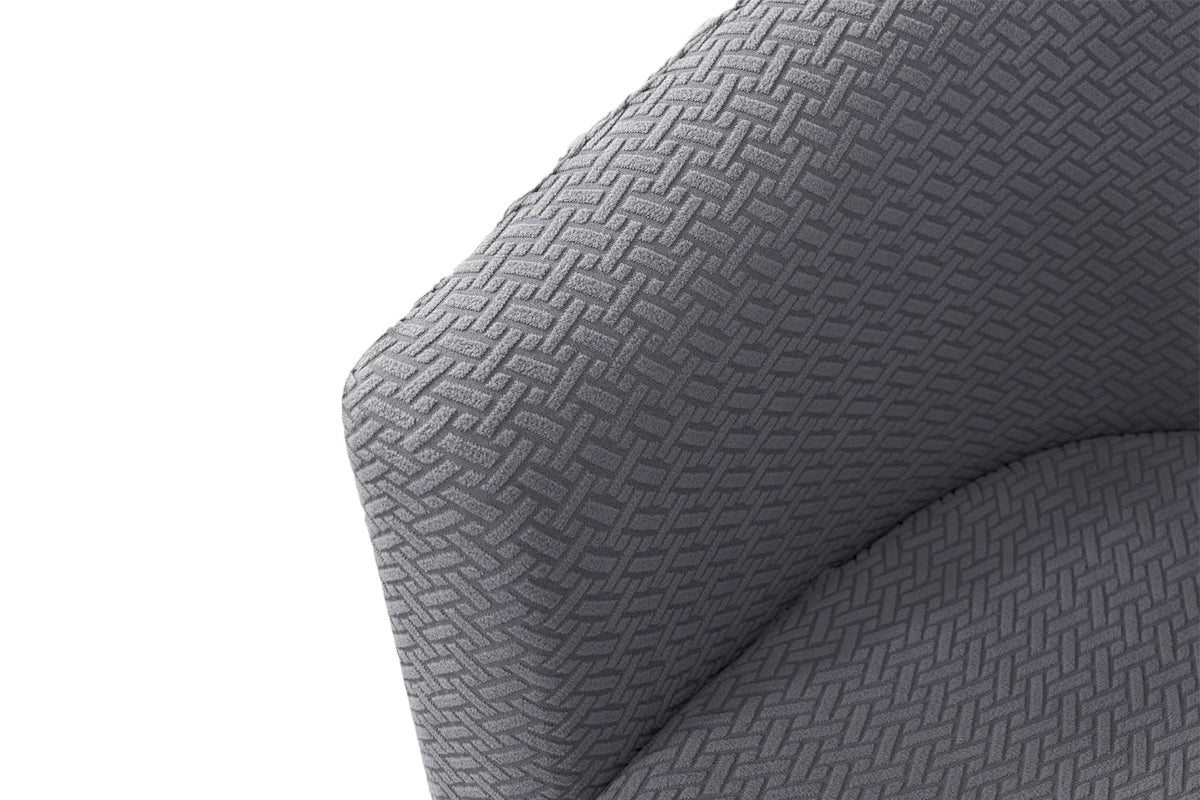 Club Chair Slipcover Stretch Barrel Chair Cover Tub Chair Slipcover -Grey