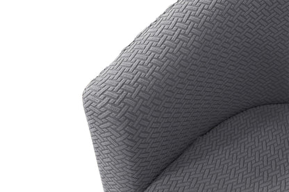 Club Chair Slipcover Stretch Barrel Chair Cover Tub Chair Slipcover -Grey