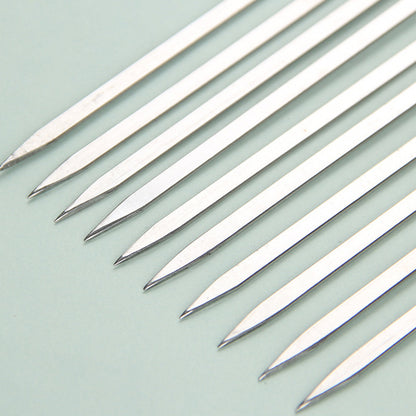 20 Pack 304 Stainless Steel BBQ Skewers -Flat Wide