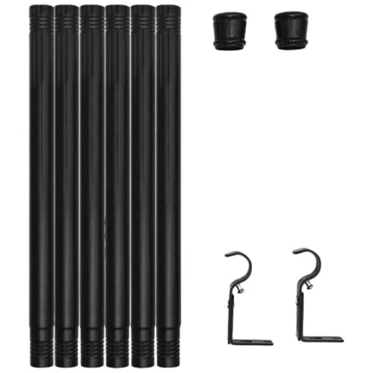 Curtain Rods Set Metal Splicing Curtain Poles