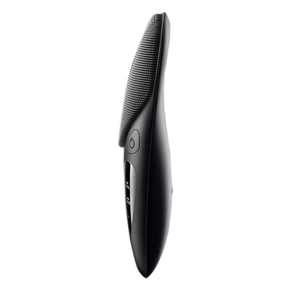 Electric  Facial Cleansing Brush Silicone Face Scrubber for Cleaning Exfoliating Massaging Black