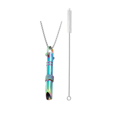 Mindful Breathing Necklace Calming Necklace Meditation Necklace with Cleaning Brush Multicolor