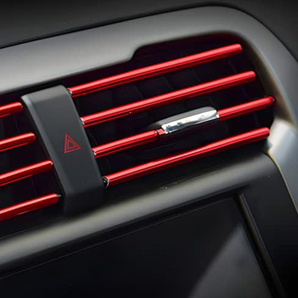 20 Pack Car Interior Air Vent Decorative Trim Strip-Red
