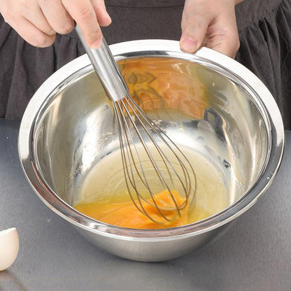 5 Piece 410 Stainless Steel Colander and Mixing Bowl Set 22 to 30cm