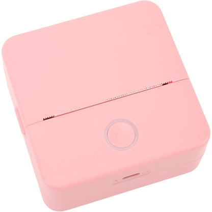 Bluetooth Mini Pocket Printer Thermal Printer Inkless Photo Printer for Learning Assistance Study Notes Pink