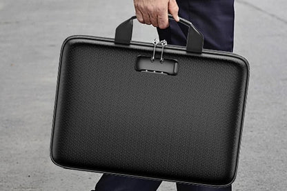 Hard Case Fire Resistant File Organiser with Lock an Accordion File Folder