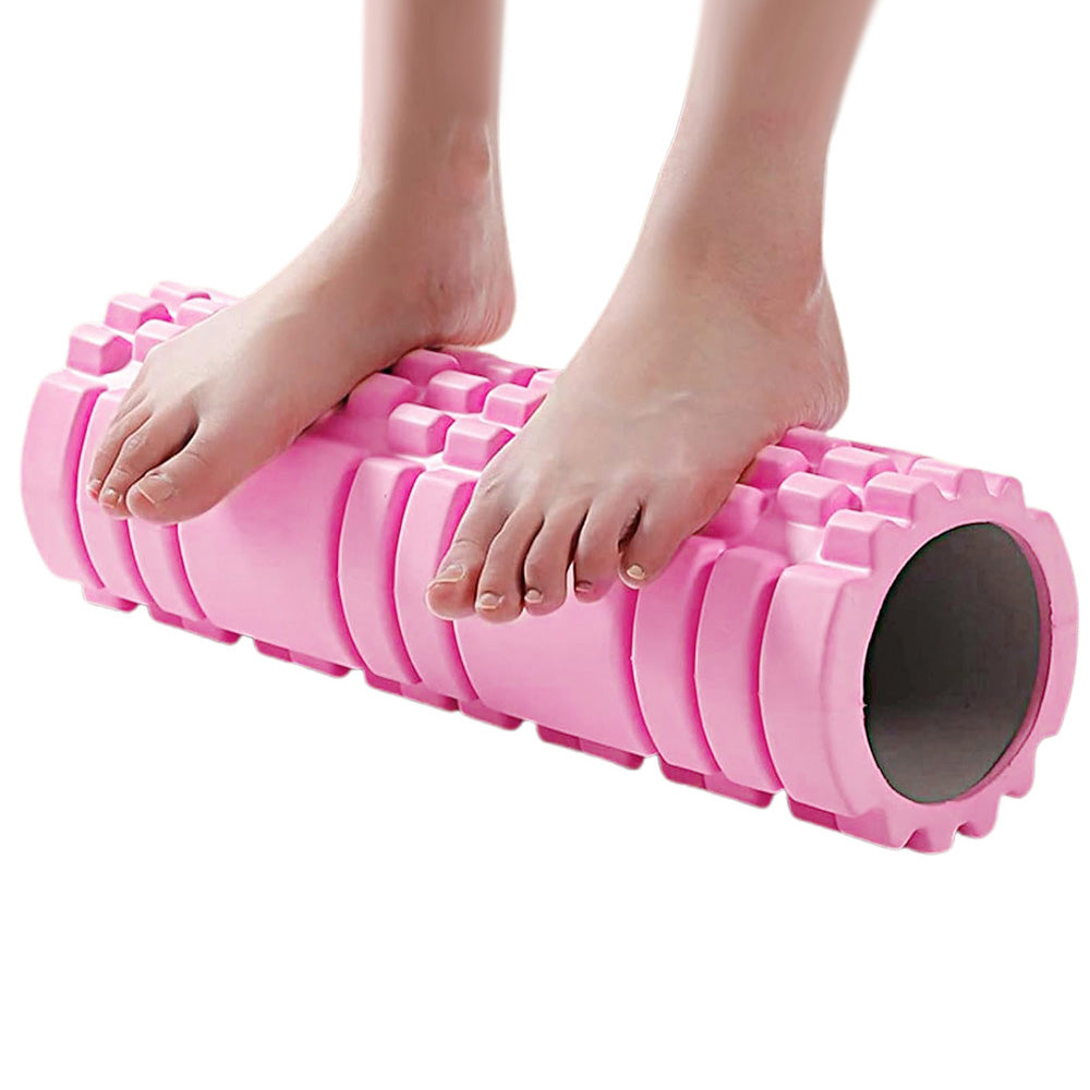 EVA Foam Roller for Yoga & Fitness Muscle Massage Pain Relief Recovery Pink