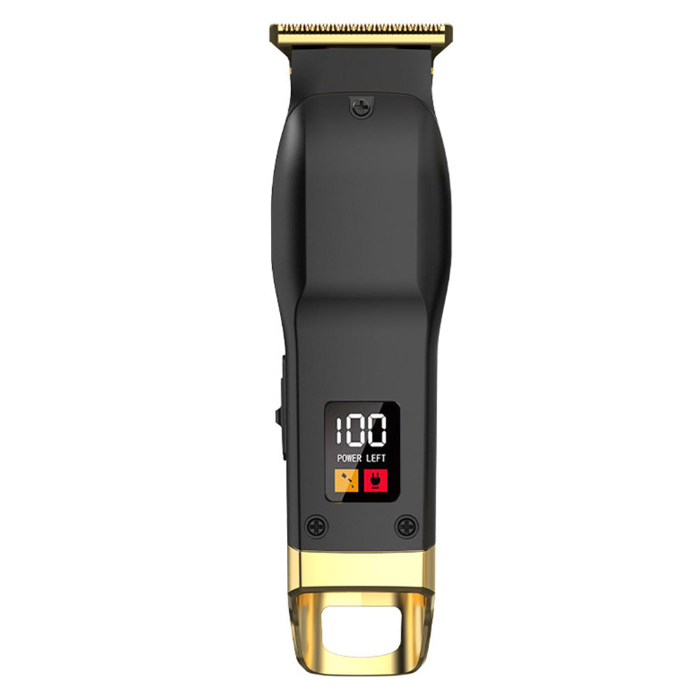 Rechargeable Men Hair Clipper Wet Dry Use for Home Dorm Barber Shop-Gold
