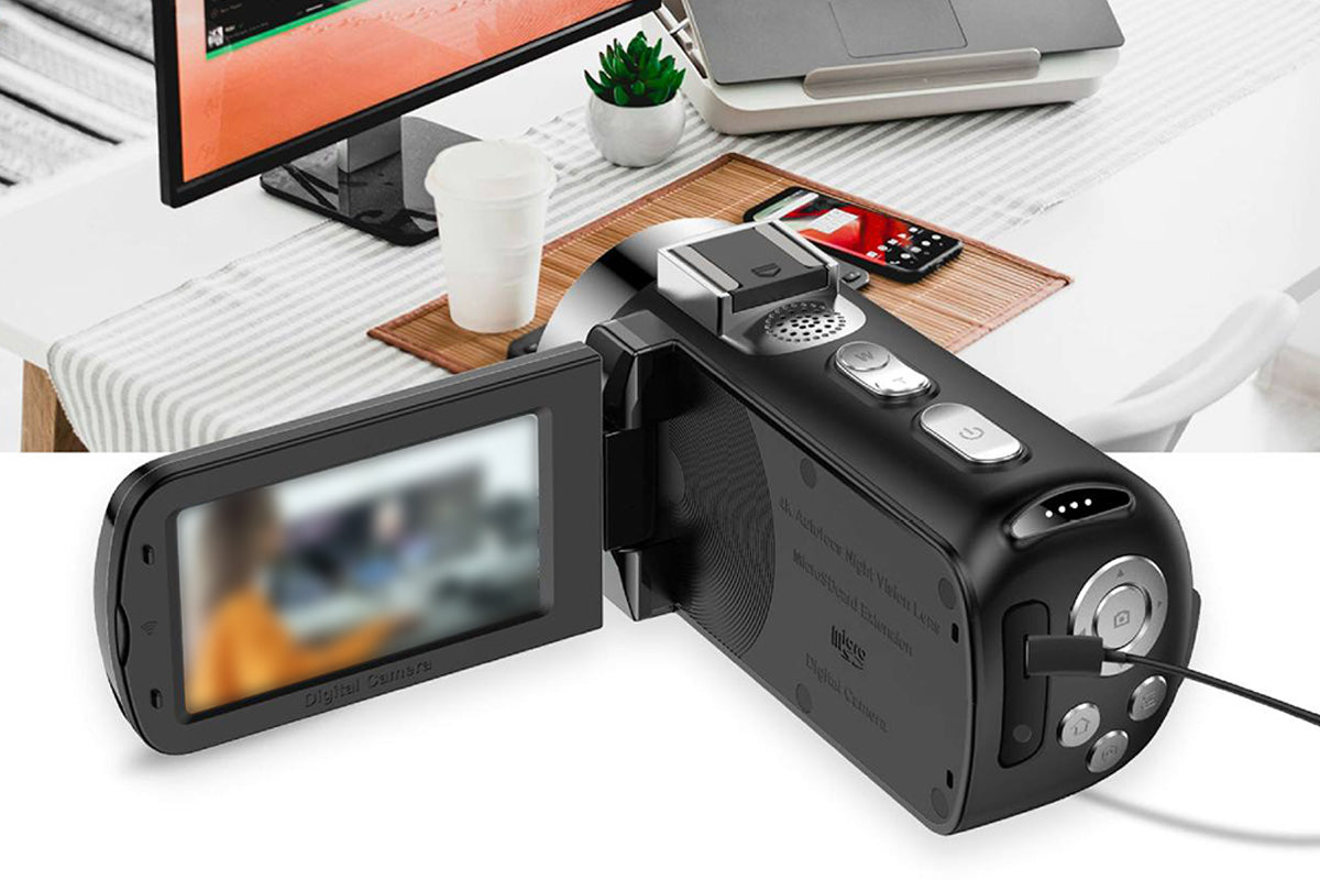 4K Video Camera Camcorder 64MP Vlogging Camera With 28X Digital Zoom for YouTube