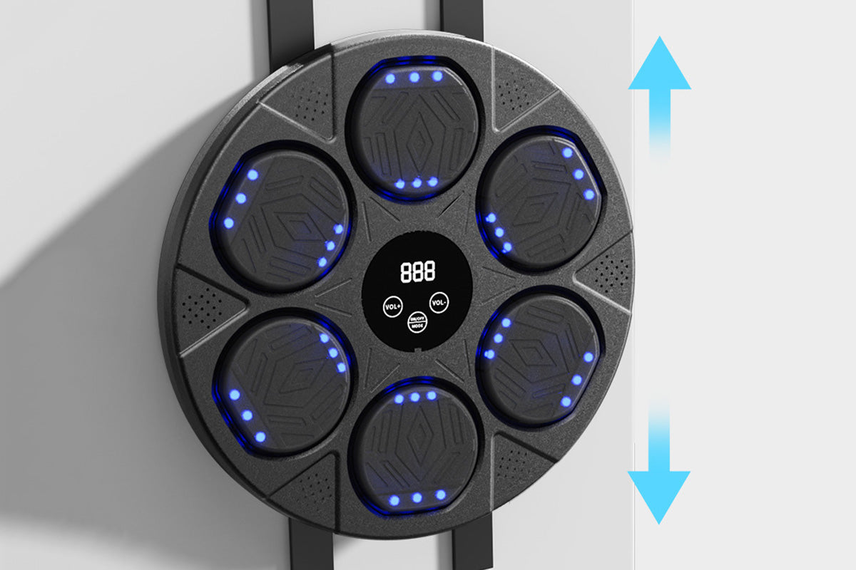 Electric Music Boxing Machine Bluetooth Boxing Training Wall Mount Machine-Black