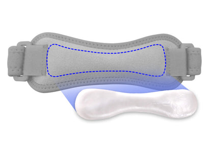 2Pcs Knee Relief Patella Stabilizer Support Brace for Running Hiking Basketball Tennis Volleyball Squats Tendonitis -Grey