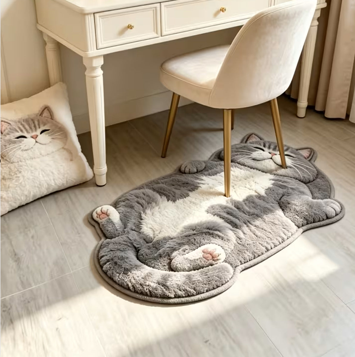 Cat Door Mat Diatom Mud Absorbent Bathroom Mat