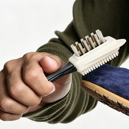 4 Piece Suede Leather Shoe Cleaning Brush Set with Cloth and Eraser