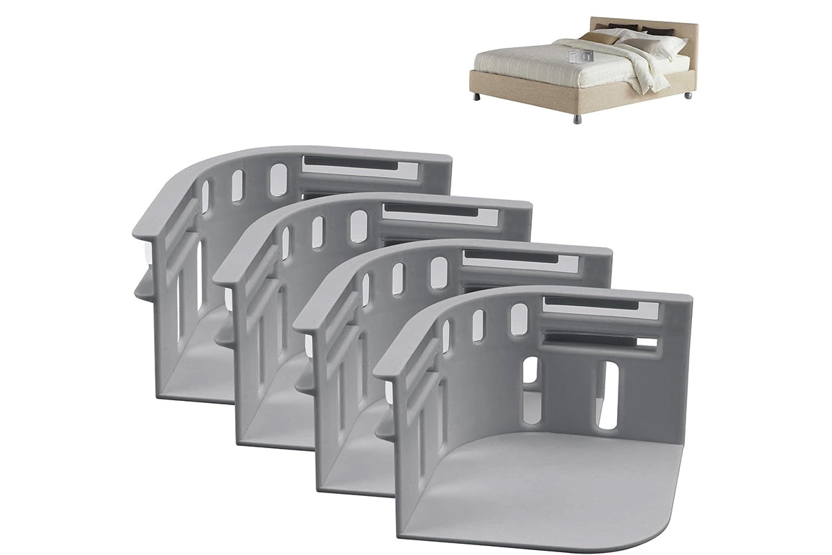 Open Corner Bed Sheet Holder with Lock Strips Sheet Locks Fit All Mattress Size -Grey