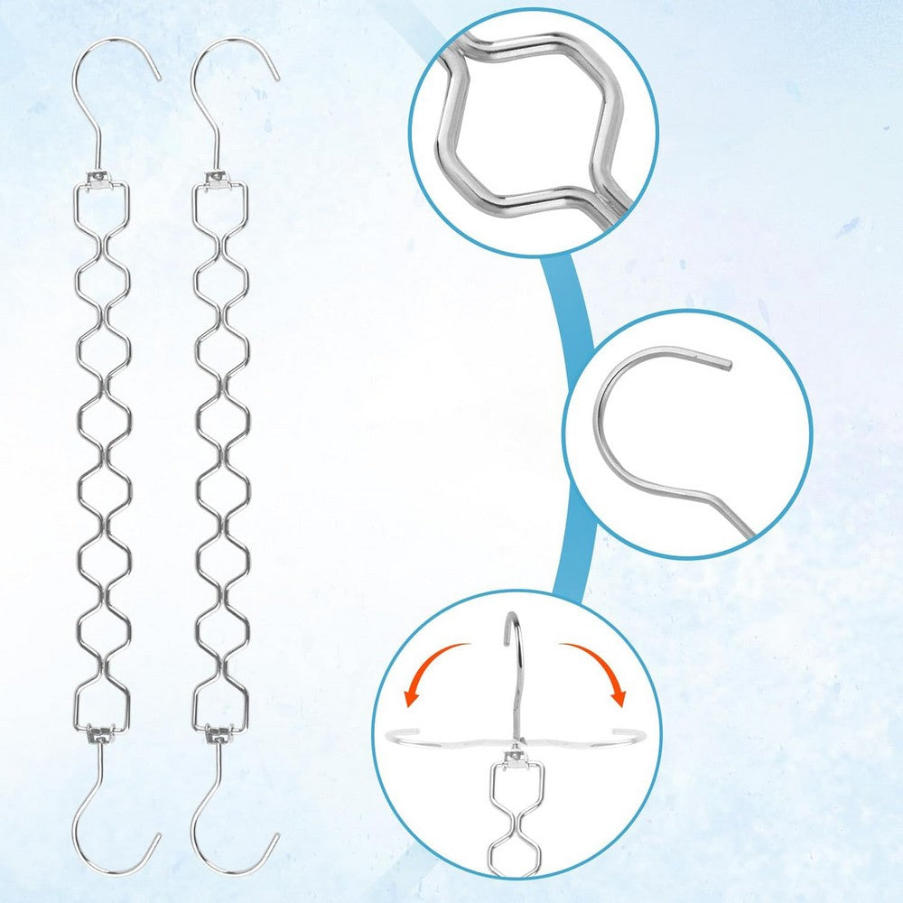 5Pcs Space Saving Hangers for Clothes Sturdy Metal Shirt Hanger Organizer