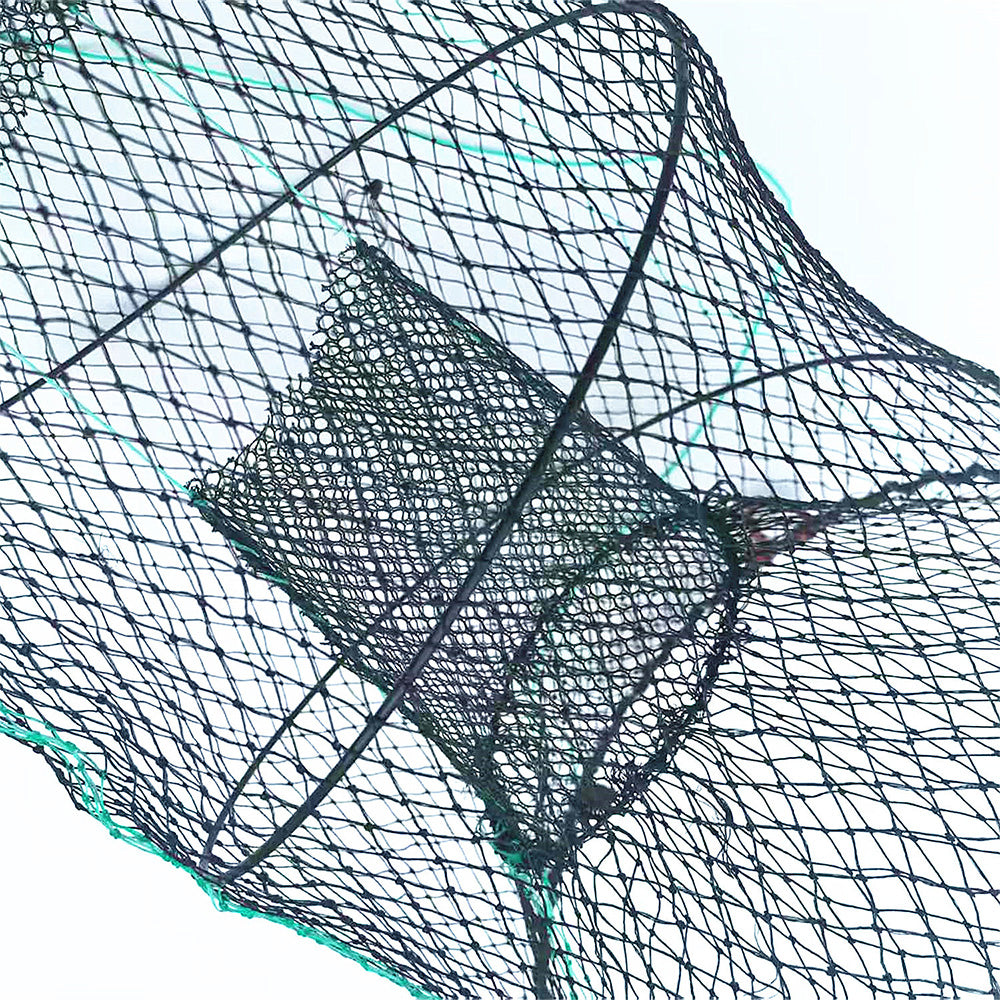 2 Pieces Fishing Bait Trap with Pull Rope Collapsible Fish Net