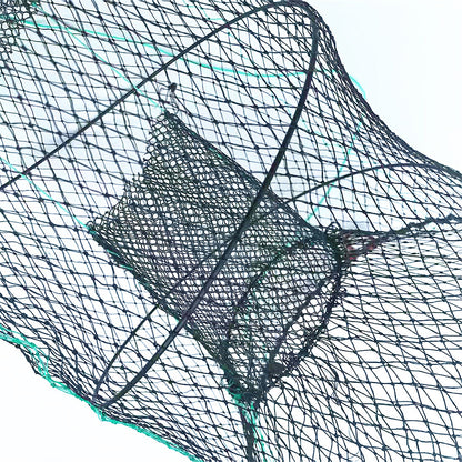 2 Pieces Fishing Bait Trap with Pull Rope Collapsible Fish Net