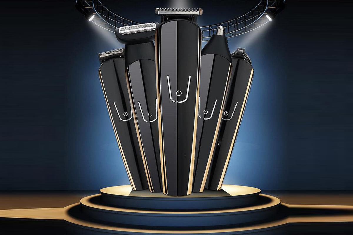 5 in 1 Beard Trimmer for Men Electric Grooming Kit Cordless Hair Clippers for Bear Hair Face Nose Ear