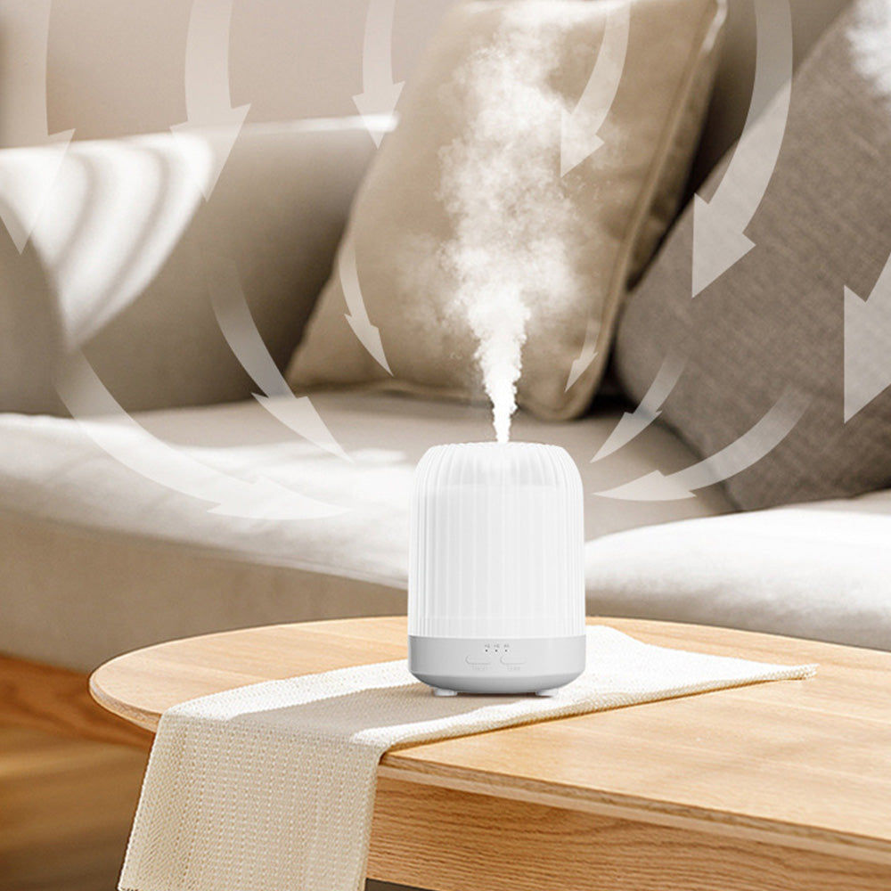 Ultrasonic Essential Oil Diffuser 250ML Small  Humidifiers with Night Light for Home Office Warm Light