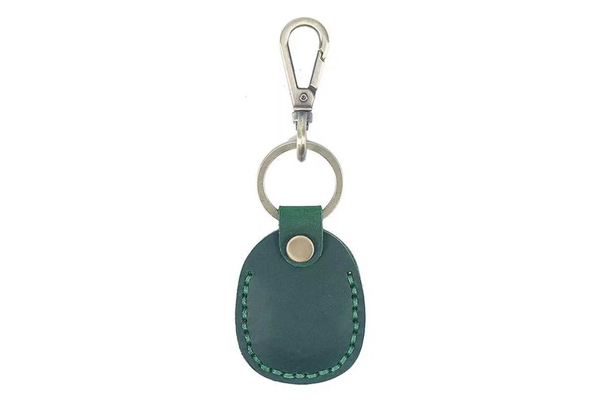 4Pcs For Apple AirTag PU Leather Holder Keyrings Dog Keychain Pet Cases