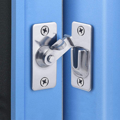 4 Pcs 90-Degree Stainless Steel Corner Door Lock