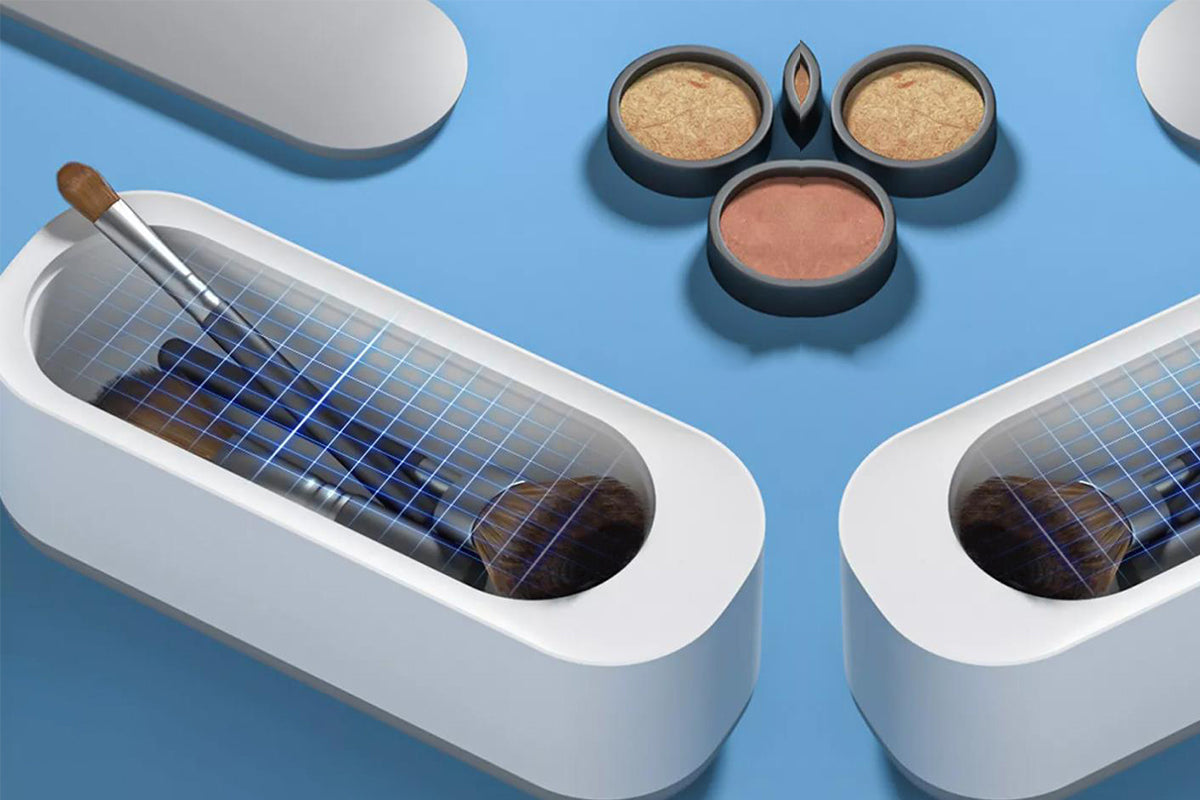 Ultrasonic Cleaner Sonic Wave Tank False Teeth Glasses Watch Jewelry Cleaning Machine 300ML