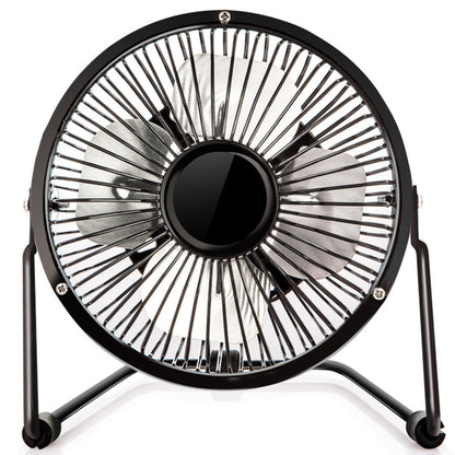 USB Powerful Silent Desktop Fan Small Cooling Fan - 4 inch Black