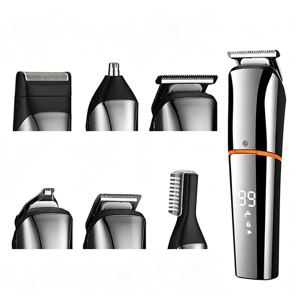 6 in 1 Electric Beard Trimmer for Men Nose Hair Mustache Clipper