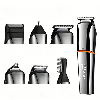 6 in 1 Electric Beard Trimmer for Men Nose Hair Mustache Clipper