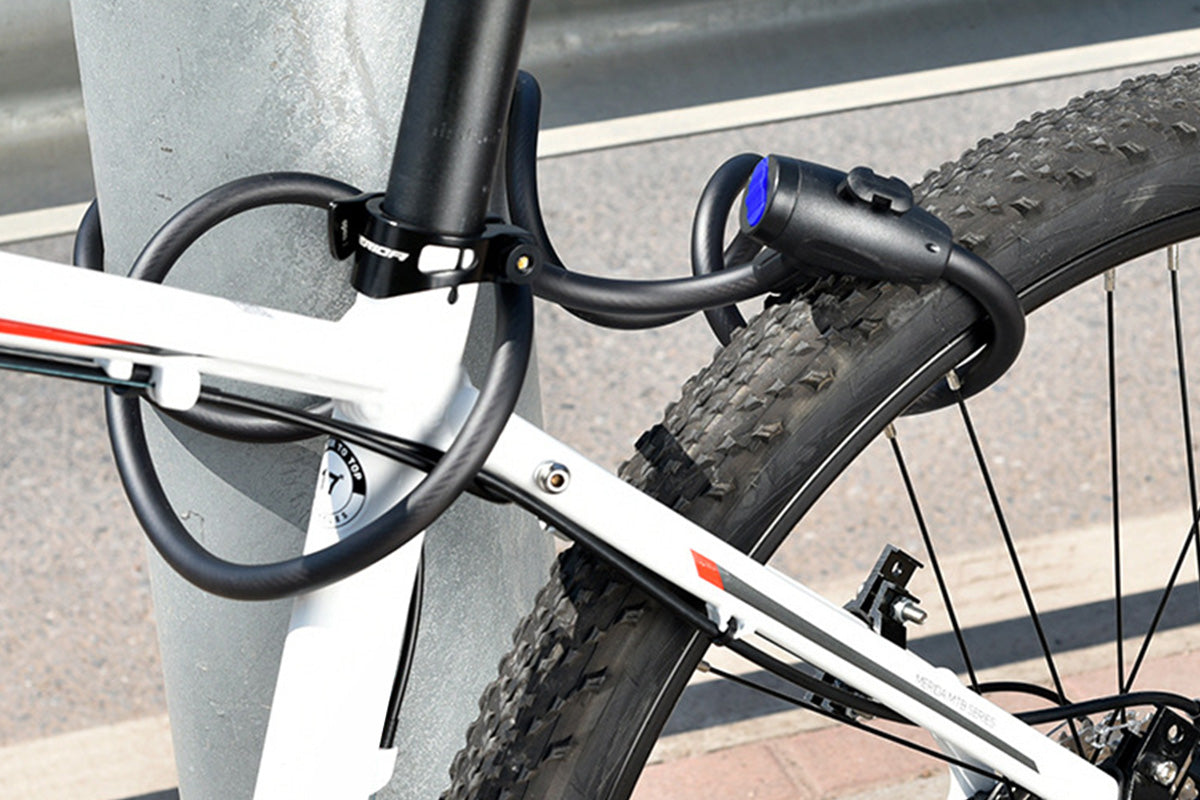Anti-theft Security Bike Cable Lock Bicycle Lock With Bracket And 2pcs Keys