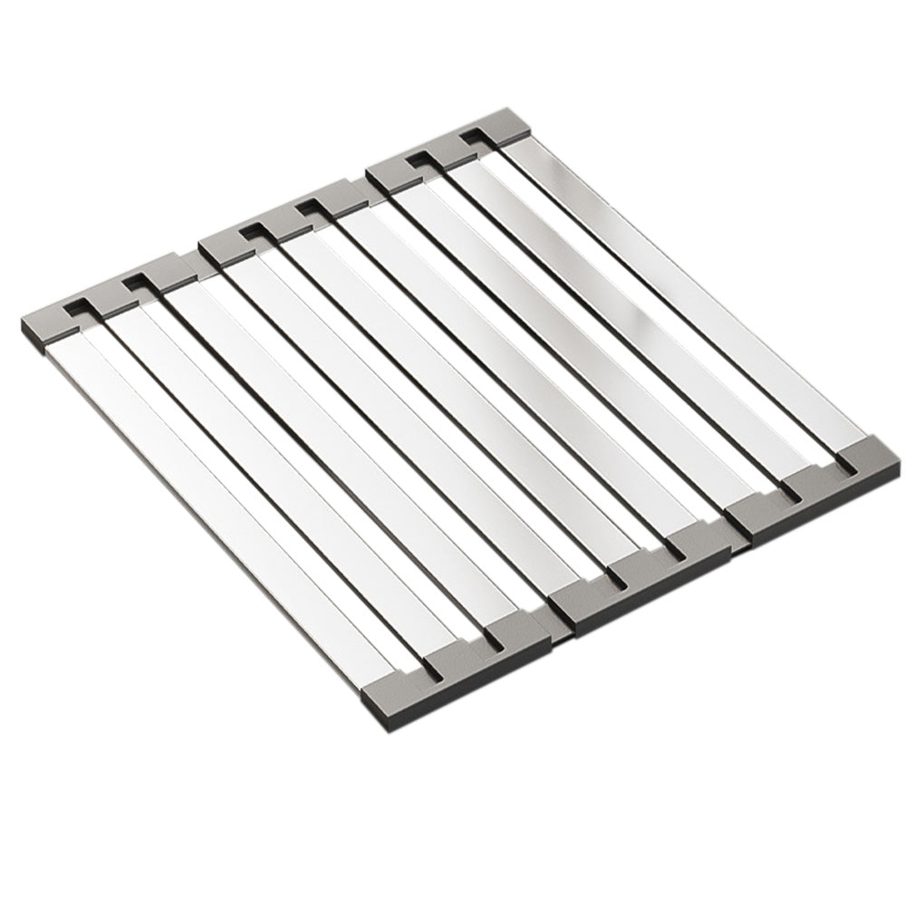 Foldable Over Sink Drying Drainer Stainless Steel Dish Rack for Kitchen