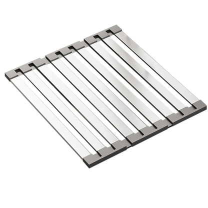 Foldable Over Sink Drying Drainer Stainless Steel Dish Rack for Kitchen