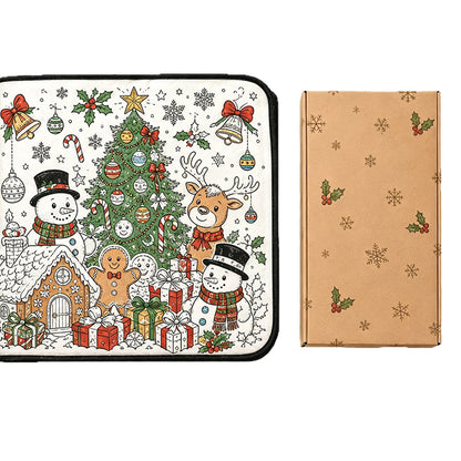 DIY Coloring Graffiti Christmas Blanket Drawing Blanket for Adults - Style1