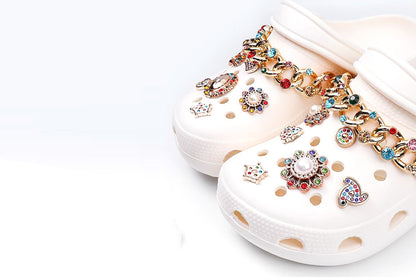 14Pcs Fashion Bling Shoe Charms Shoe Decoration for Women Girls Party Favors DIY Gift