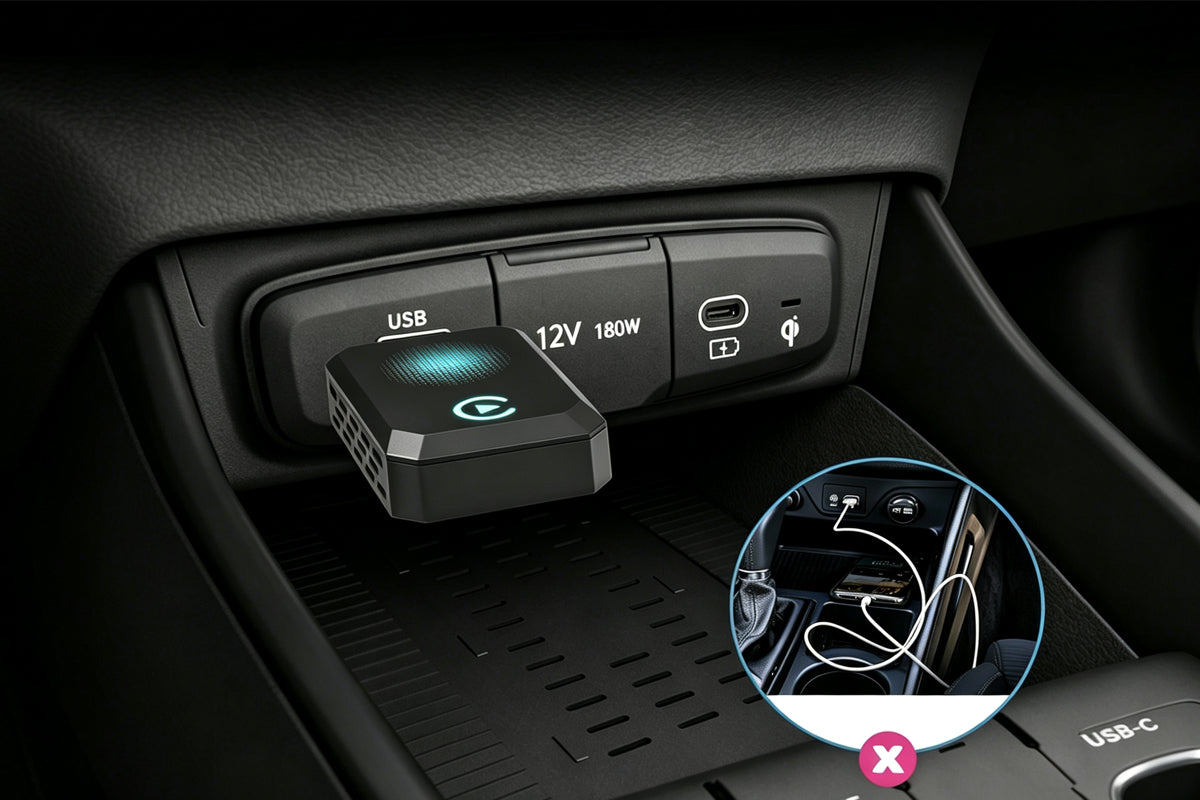 2-in-1 Wireless CarPlay Adapter