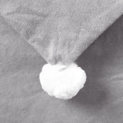 4Pcs Grey Santa Hat Chair Covers Non-Woven Christmas Decorations