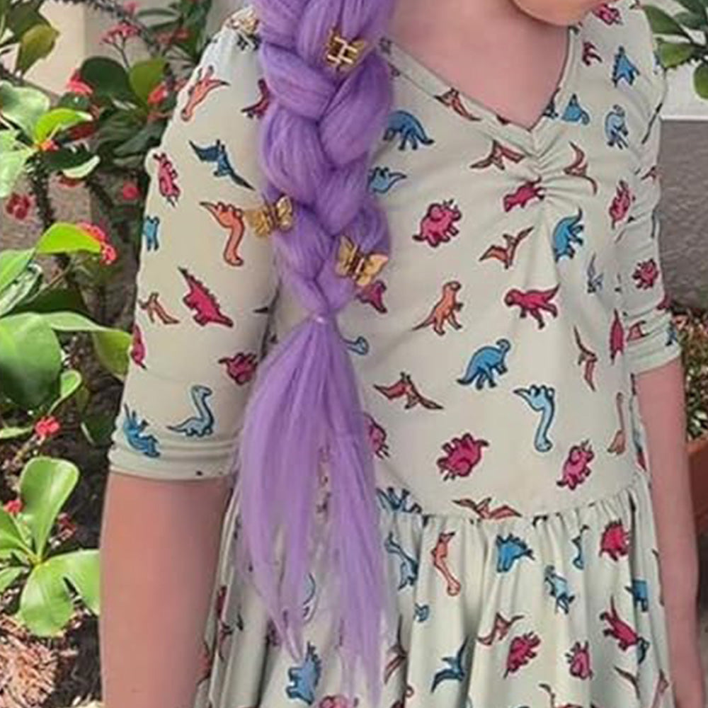 Purple Braiding Hair Extensions Synthetic Hair for Cosplay & Halloween Costumes
