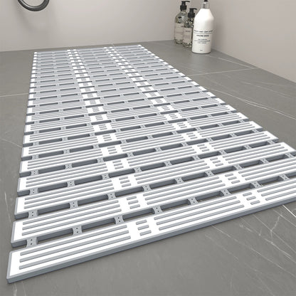 Non Slip Shower Mat with Suction Cups-Grey
